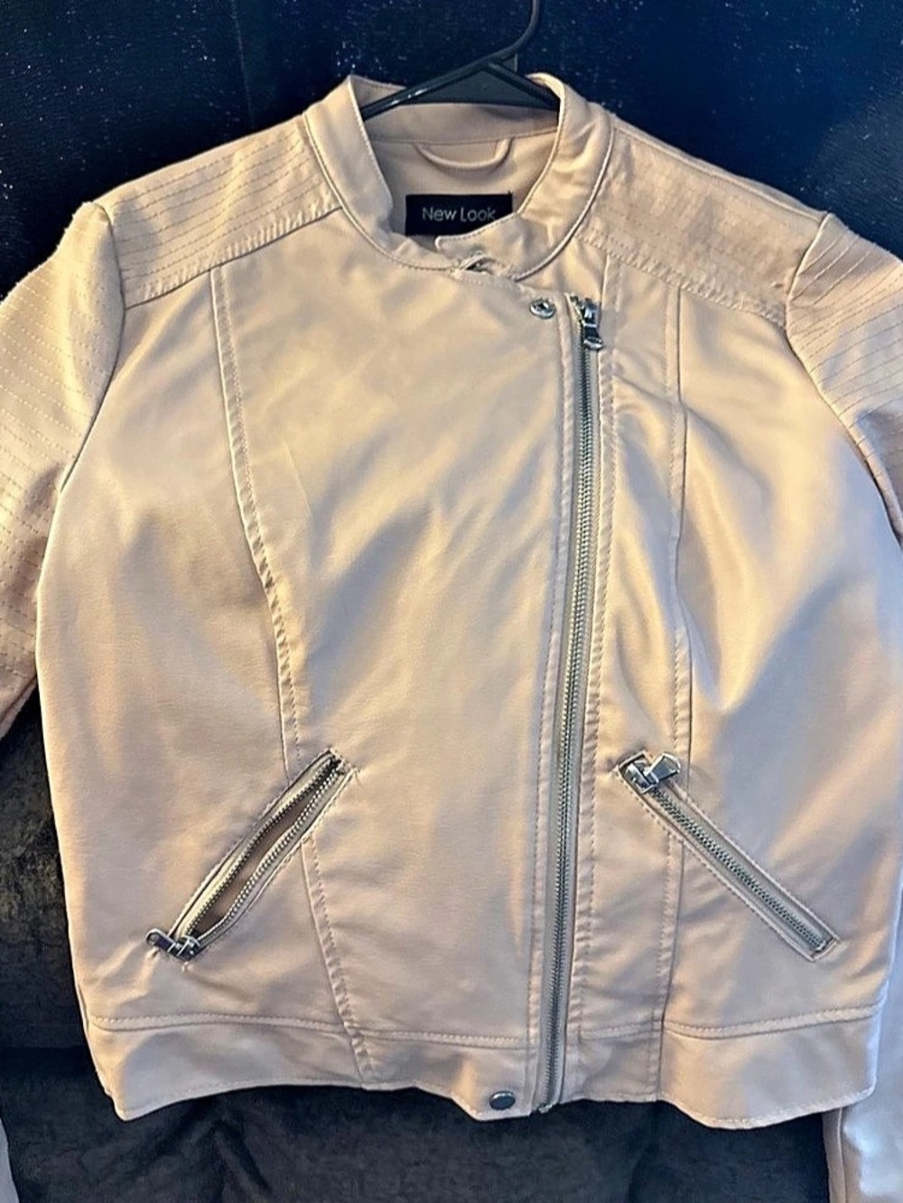 New Look Moto Jacket in Pink Small Like New